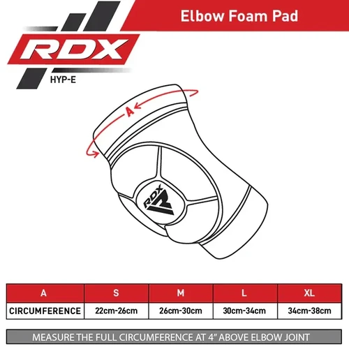 RDX - Padded Elbow Guards - Black/Small