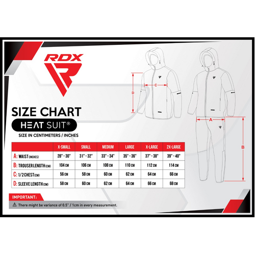 RDX - Sauna Suit - Blue/Black - Large