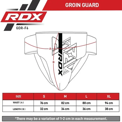 RDX - F6 Kara Groin Guard - Black - Small